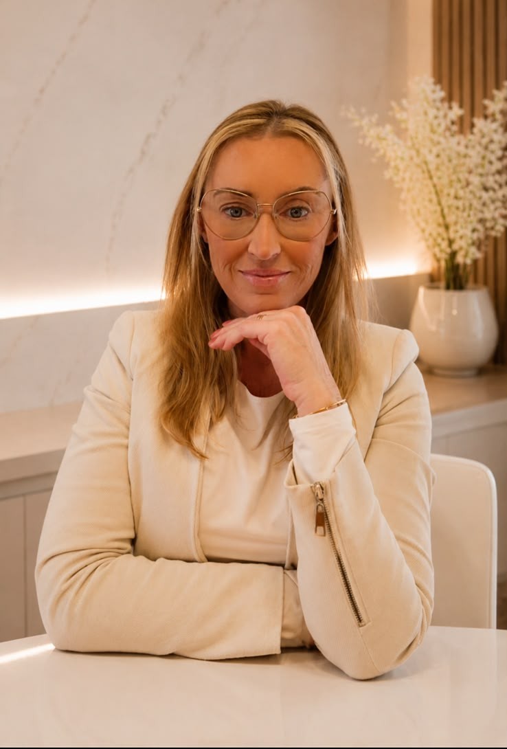 Dra. Michele no consultório